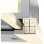 Gorenje Hood BHP62CLI Telescopic, Energy efficiency class C, Width 60 cm, 435 m³/h, Mechanical control, LED, Ivory