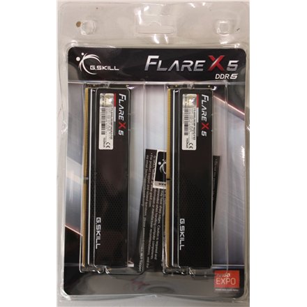 SALE OUT. G.Skill Flare X5 DDR5 32GB (16GBx2) 30-38-38-96 6000 MT/s , SALE OUT. , G.Skill Flare X5 , 32 Kit (16GBx2) GB , DDR5 , 6000 MHz , PC/server , Registered No , ECC No , DAMAGED PACKAGING