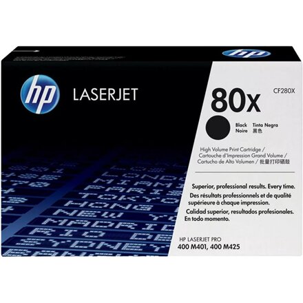 HP Laser Cartridge HP CF280XC (80X) , Toner Cartridge , Black