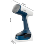 TEFAL Hand Travel Steamer , DT7130 , Handheld , 1400 W , 0.15 L , 25 g/min , Blue/White