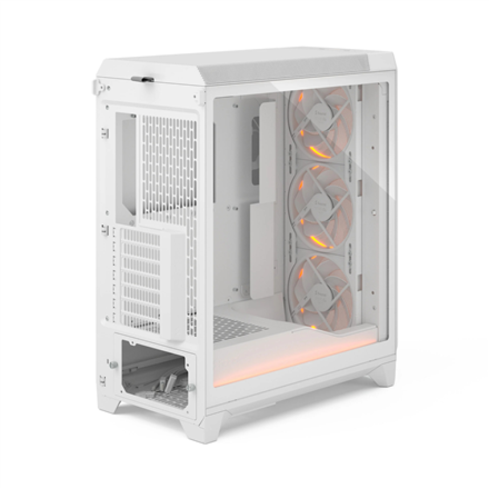 Fractal Design Meshify 3 , Ambience Pro RGB White TG Clear Tint , ATX , Power supply included No