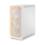 Fractal Design Meshify 3 , Ambience Pro RGB White TG Clear Tint , ATX , Power supply included No
