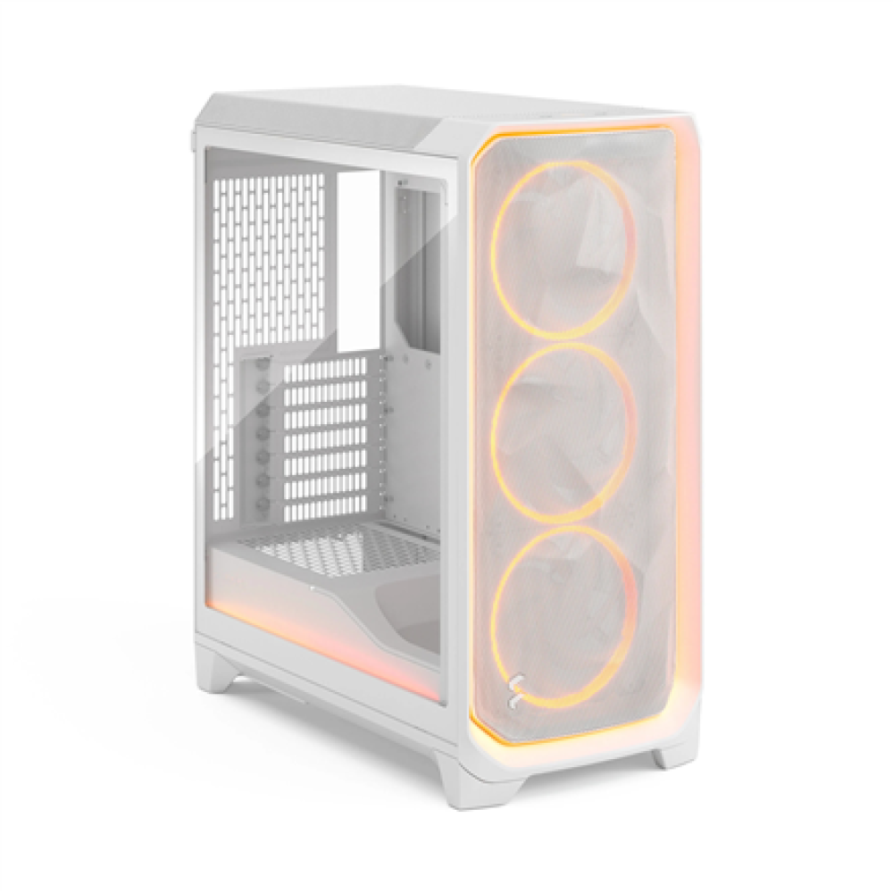 Fractal Design Meshify 3 , Ambience Pro RGB White TG Clear Tint , ATX , Power supply included No