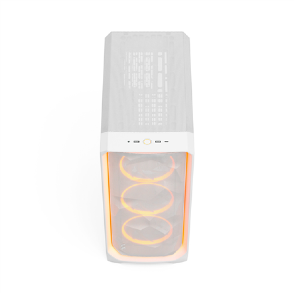 Fractal Design Meshify 3 , Ambience Pro RGB White TG Clear Tint , ATX , Power supply included No