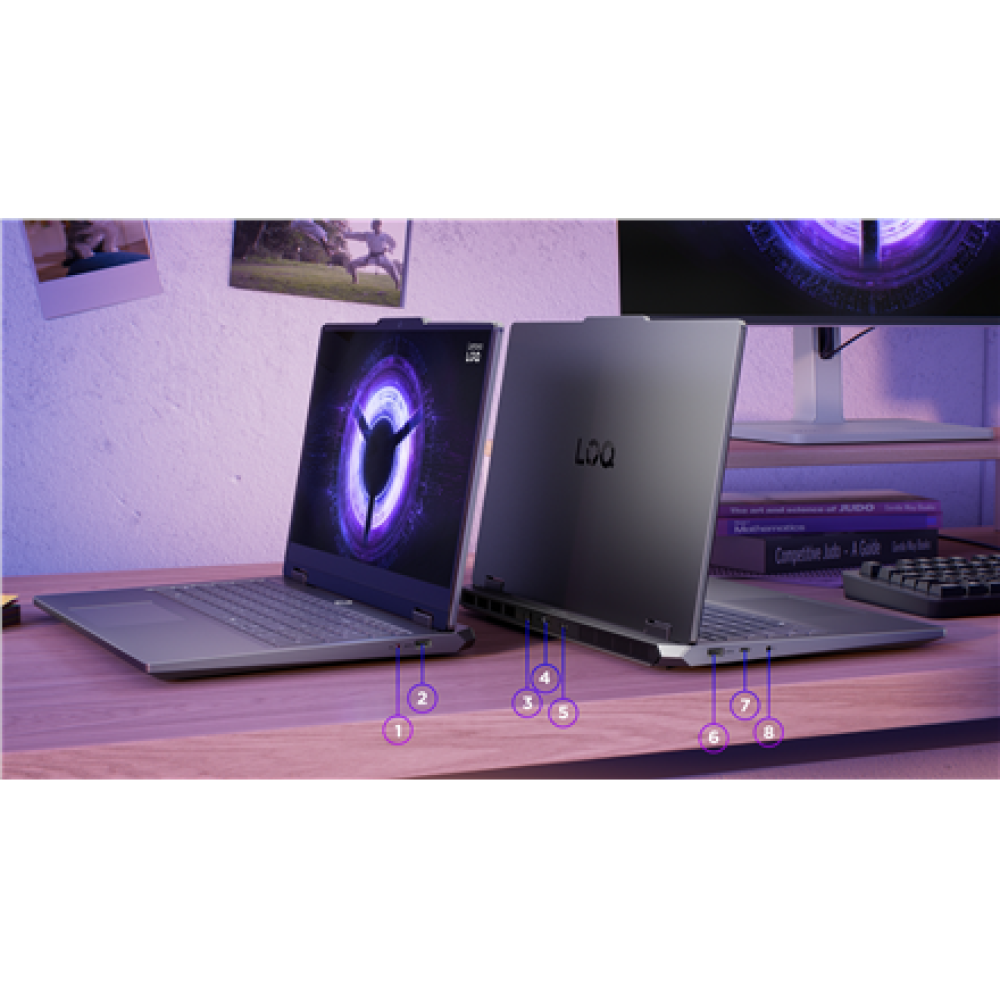 Lenovo LOQ Essential 15IRX11 , Luna Grey , 15.6 , IPS , FHD , 1920 x 1080 pixels , Anti-glare , Intel Core i5 , i5-13450HX , 16 GB , SO-DIMM DDR5 , Solid-state drive capacity 512 GB , NVIDIA GeForce RTX 5050 , GDDR7 , 8 GB , Windows 11 Home , 802.11ax , B