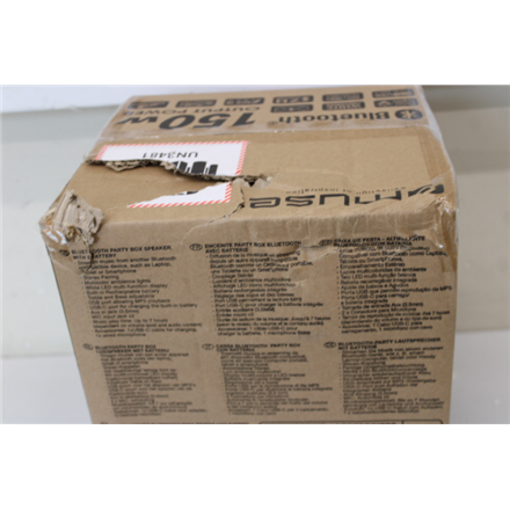 SALE OUT. , Muse Party Box Speaker With USB Port , M-1803 DJ , DAMAGED PACKAGING, SCRATCHES ON TOP , 150 W , Bluetooth , Black , Wireless connection