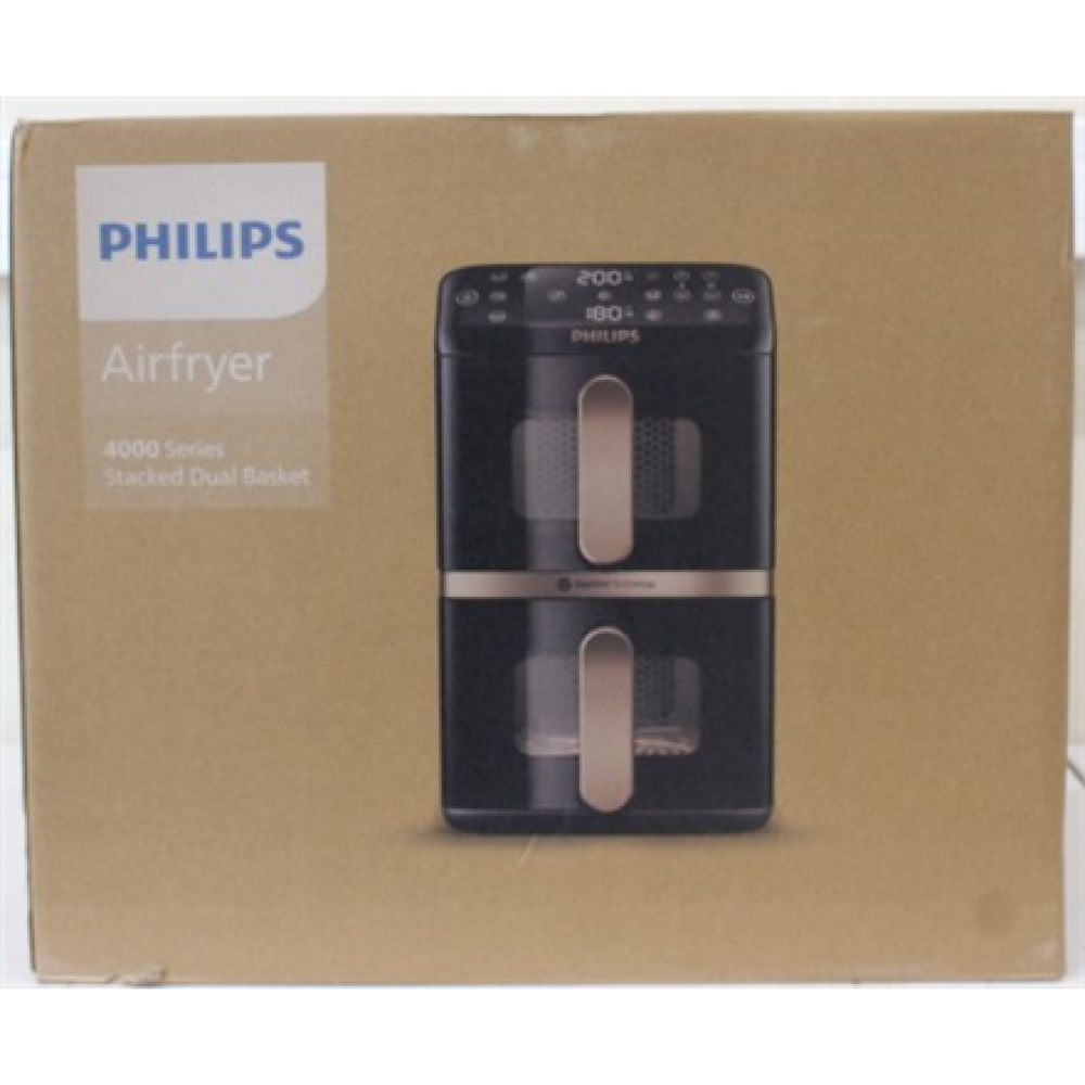 SALE OUT. Philips NA462/80 Airfryer 4000 Series Dual Basket, 10 L , Philips Airfryer, Dual Basket , NA462/80 4000 Series , Capacity 10 L , Power 2750 W , RapidAir , Silk White/Beige , DAMAGED PACKAGING