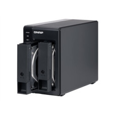 QNAP 2 Bay USB Type-C Direct Attached Storage with Hardware RAID , TR-002 , Micro , 6 GB , Black