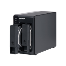 QNAP 2 Bay USB Type-C Direct Attached Storage with Hardware RAID , TR-002 , Micro , 6 GB , Black