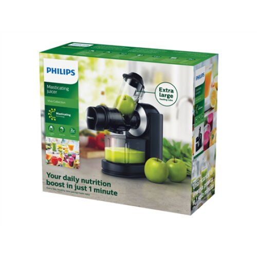 Philips , Viva Collection Juicer , HR1889/70 , Type Slow juicer , Black , 150 W