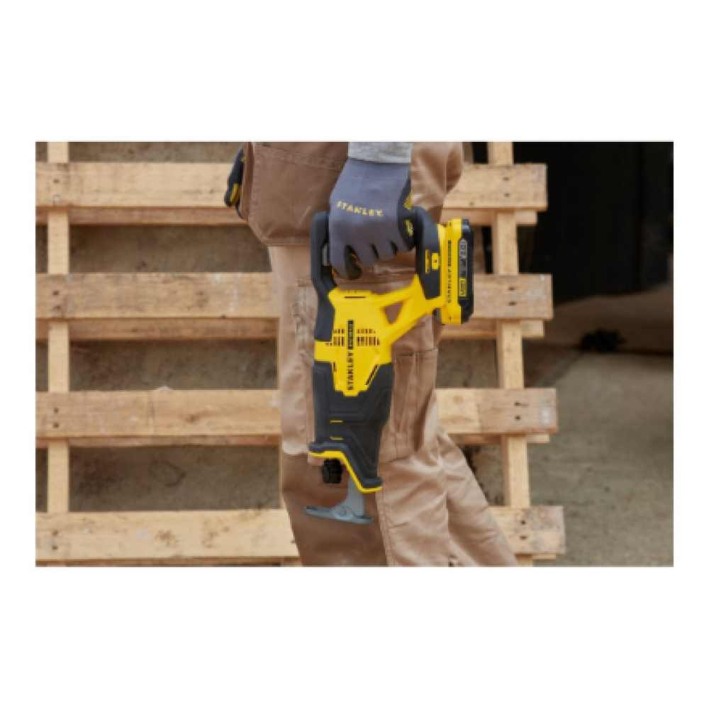 Stanley , 18V V20 Reciprocating Saw - 2 x 2.0Ah Kitbox , SFMCS300D2K-QW , 18 V