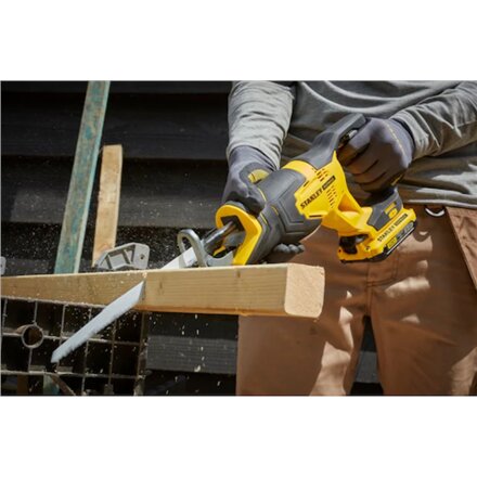 Stanley , 18V V20 Reciprocating Saw - 2 x 2.0Ah Kitbox , SFMCS300D2K-QW , 18 V
