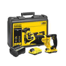 Stanley , 18V V20 Reciprocating Saw - 2 x 2.0Ah Kitbox , SFMCS300D2K-QW , 18 V