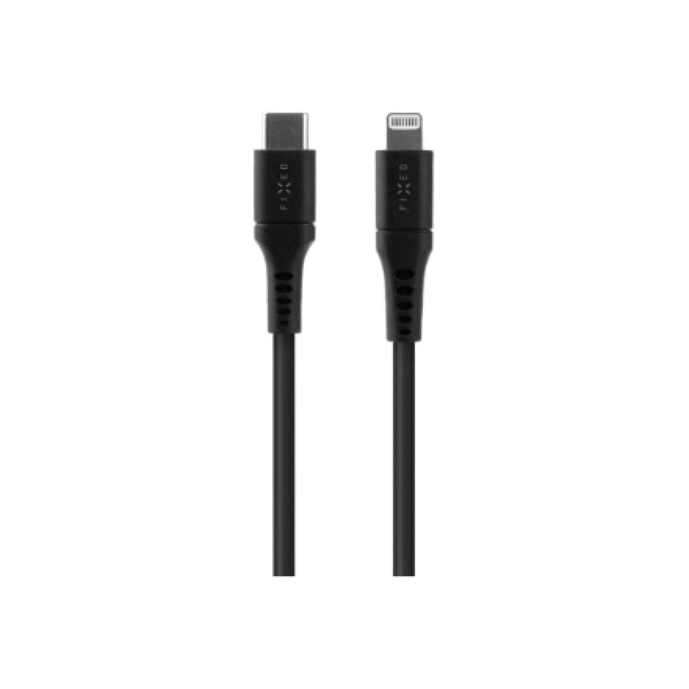 Fixed , Liquid Silicone Cable USB-C/Lightning, 1.2m , FIXDLS-CL12-BK
