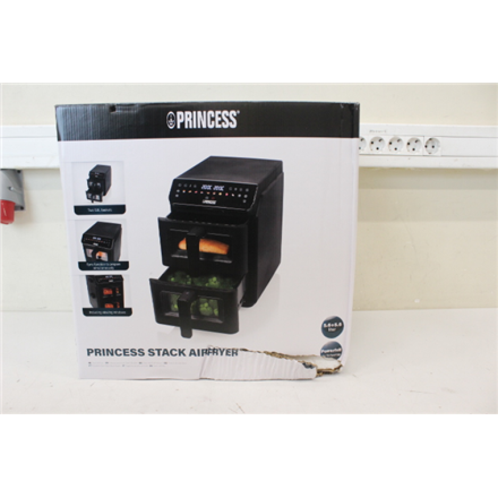 SALE OUT. Princess Double Stack Airfryer , 182490 , Power 3000 W , Capacity 11.2 L , Black , DAMAGED PACKAGING