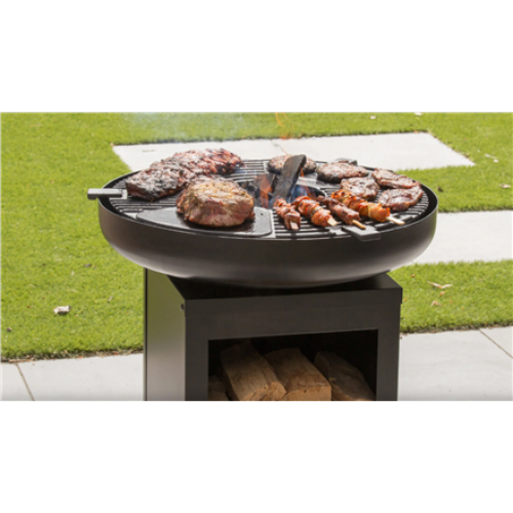 RedFire , Matanzas Firepit Plancha with Wood Storage , MAT62