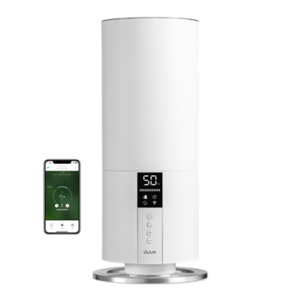 Duux , Humidifier Gen 2 , Beam Mini Smart , Air humidifier , 20 W , Water tank capacity 3 L , Suitable for rooms up to 30 m² , Ultrasonic , Humidification capacity 300 ml/hr , White