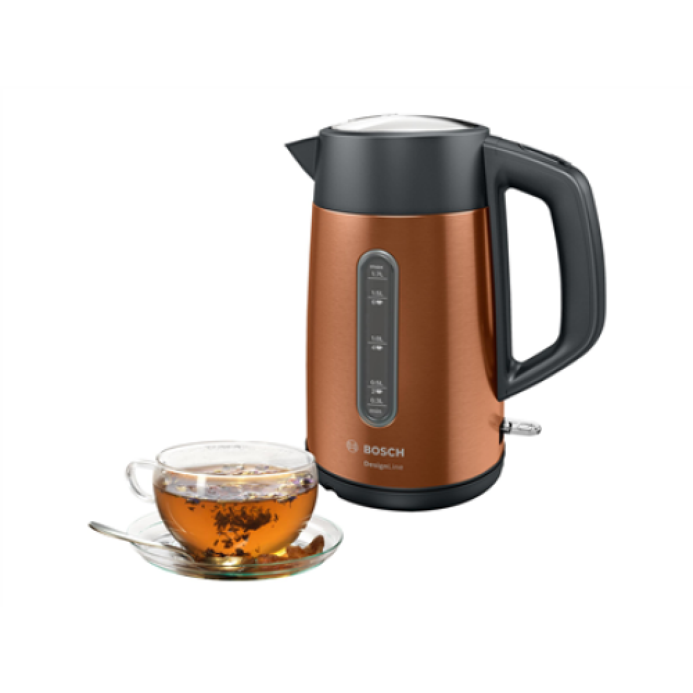 Bosch , Kettle , TWK4P439 , Electric , 2400 W , 1.7 L , Stainless steel , 360° rotational base , Copper