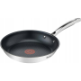 TEFAL Pan , G7320434 Duetto+ , Frying , Diameter 24 cm , Suitable for induction hob , Fixed handle , Black/Silver