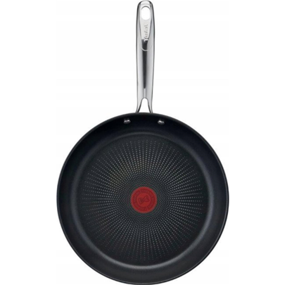 TEFAL Pan , G7320434 Duetto+ , Frying , Diameter 24 cm , Suitable for induction hob , Fixed handle , Black/Silver