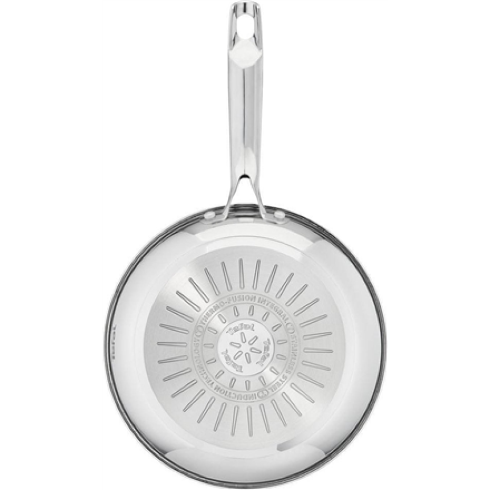 TEFAL Pan , G7320434 Duetto+ , Frying , Diameter 24 cm , Suitable for induction hob , Fixed handle , Black/Silver