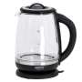 Camry , Kettle , CR 1290 , Standard , 2200 W , 2 L , Plastic/glass , 360° rotational base , Black/Transparent