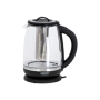 Camry , Kettle , CR 1290 , Standard , 2200 W , 2 L , Plastic/glass , 360° rotational base , Black/Transparent