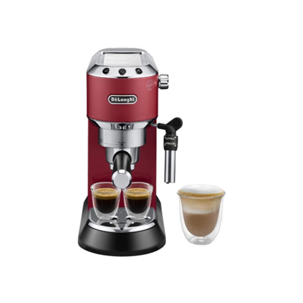 Delonghi , Espresso Coffee Maker , Dedica Style EC 685.R , Pump pressure 15 bar , Built-in milk frother , Semi-automatic , 1300 W , Red