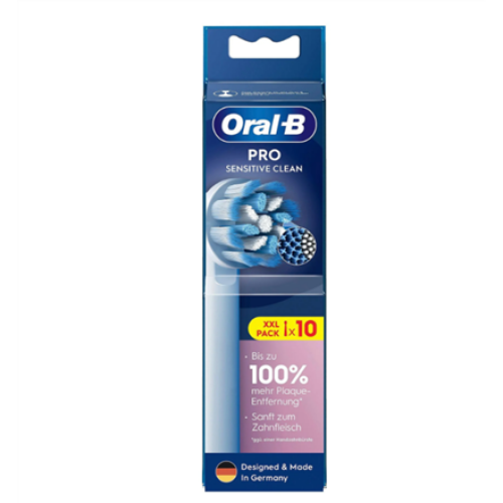 Oral-B , PRO refill Sensitive Clean , Replaceable Toothbrush Heads , Heads , For adults , Number of brush heads included 10 , Number of teeth brushing modes Does not apply
