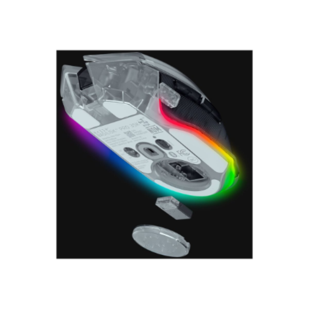 Razer Gaming Mouse , Basilisk V3 Pro 35K , Wireless , Phantom White Edition