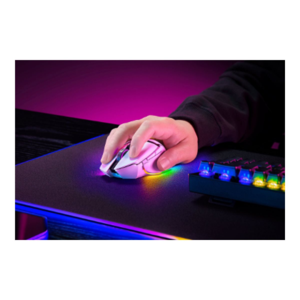 Razer Gaming Mouse , Basilisk V3 Pro 35K , Wireless , Phantom White Edition