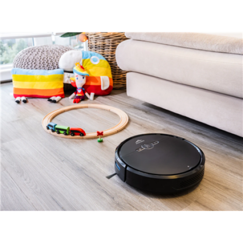 ETA , Robot Vacuum Cleaner , Rondo ETA124490000 , Wet&Dry , Operating time (max) 100 min , Li-ion , 4000 mAh , Dust capacity 0.6 L , Black