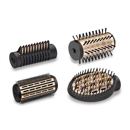 BABYLISS , Hair styling comb , AS970E , Ion conditioning , Number of heating levels 3 , 650 W , Black/Gold