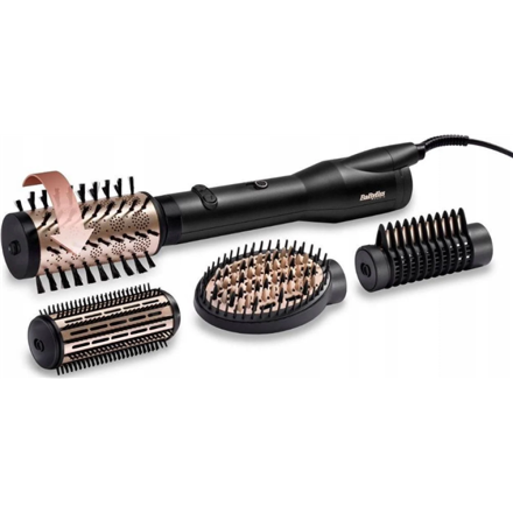 BABYLISS , Hair styling comb , AS970E , Ion conditioning , Number of heating levels 3 , 650 W , Black/Gold
