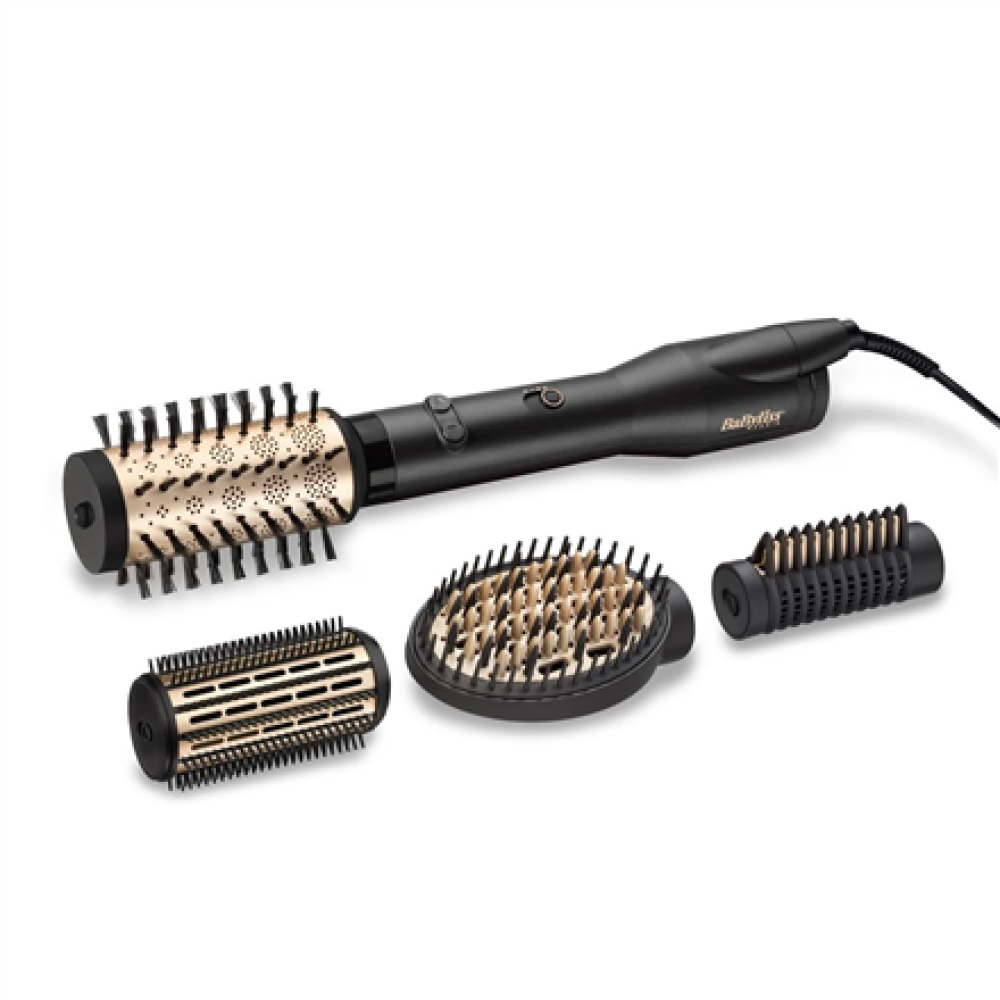 BABYLISS , Hair styling comb , AS970E , Ion conditioning , Number of heating levels 3 , 650 W , Black/Gold
