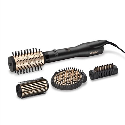 BABYLISS , Hair styling comb , AS970E , Ion conditioning , Number of heating levels 3 , 650 W , Black/Gold