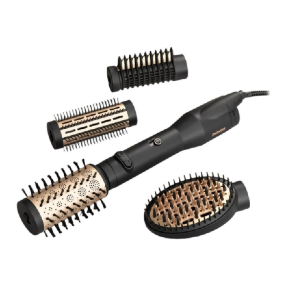 BABYLISS , Hair styling comb , AS970E , Ion conditioning , Number of heating levels 3 , 650 W , Black/Gold