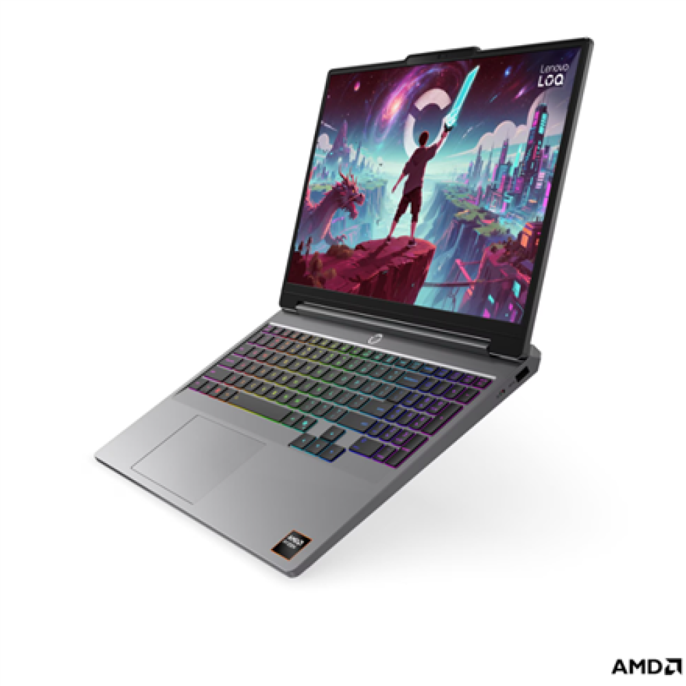 Lenovo LOQ 15AHP11 AMD , Luna Grey , 15.3 , IPS , WUXGA , 1920 x 1200 pixels , Anti-glare , AMD Ryzen 7 , 250 , 16 GB , SODIMM DDR5 , Solid-state drive capacity 512 GB , NVIDIA GeForce RTX 5060 , GDDR7 , 8 GB , Windows 11 Home , 802.11ax , Bluetooth versi