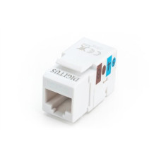 Class E CAT 6 Keystone Jack , DN-93601 , Unshielded RJ45 to LSA , Cable installation via LSA strips, color coded according to EIA/TIA 568 A & B; The Cat 6 keystone module supports transmission speeds of up to 1 GBit/s & 250 MHz in connection with Class E CAT 6 Keystone Jack , DN-93601 , Unshielded RJ45 to LSA , Cable installation via LSA strips, color coded according to EIA/TIA 568 A & B; The Cat 6 keystone module supports transmission speeds of up to 1 GBit/s & 250 MHz in connection with