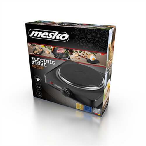 Mesko , Hob , MS 6508 , Number of burners/cooking zones 1 , Rotary , Electric , Black