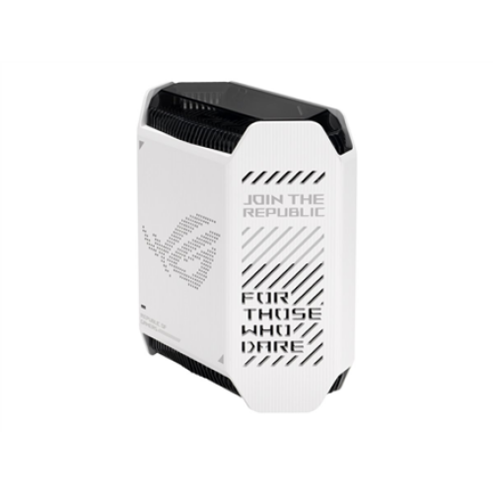 Wifi 6 802.11ax Tri-band Gigabit Gaming Mesh Router , GT6 ROG Rapture (1-Pack) , 802.11ax , 574+4804+4804 Mbit/s , 10/100/1000 Mbit/s , Ethernet LAN (RJ-45) ports 3 , Mesh Support Yes , MU-MiMO Yes , No mobile broadband , Antenna type Internal