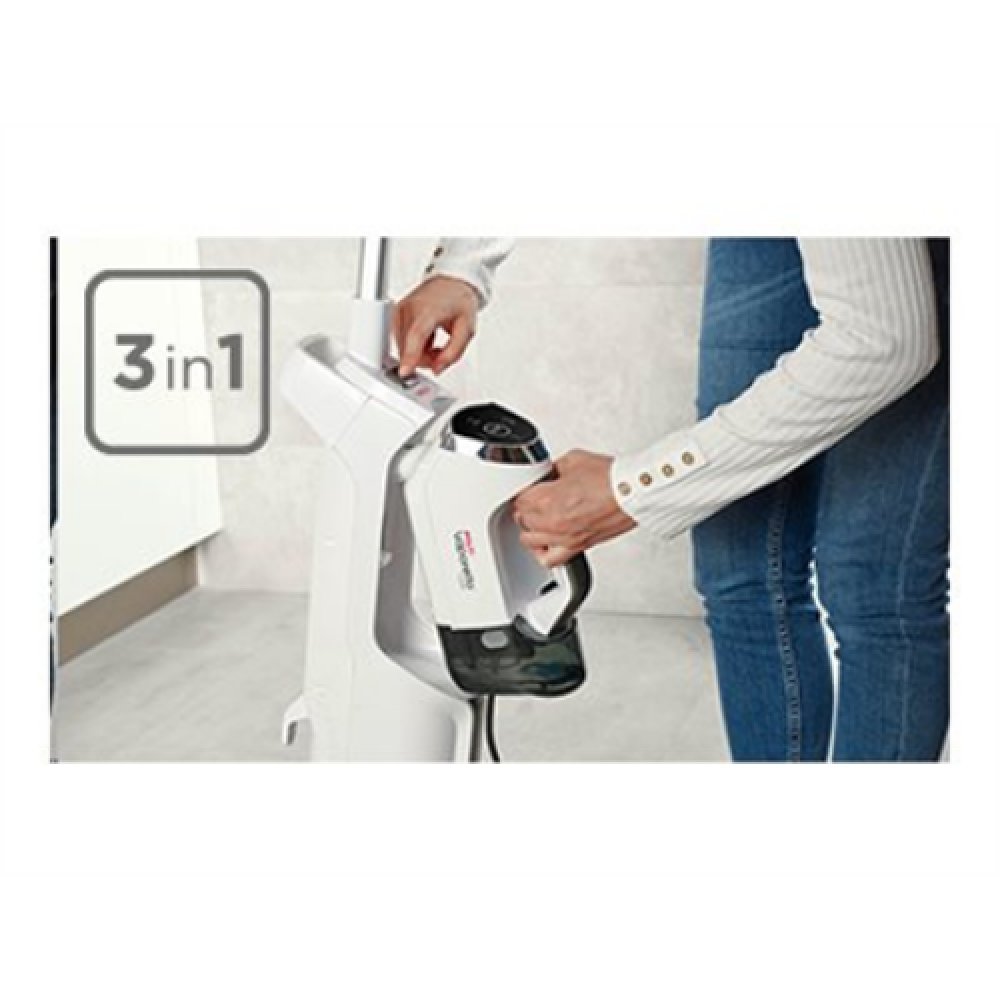 Polti , Steam cleaner , PTEU0295 Vaporetto 3 Clean 3-in-1 , Power 1800 W , Steam pressure Not Applicable bar , Water tank capacity 0.5 L , White