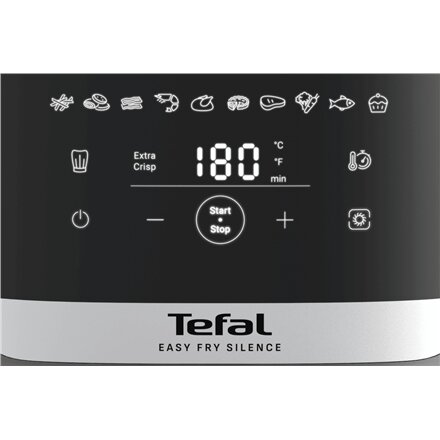 TEFAL Air Fryer , Easy Fry Silence EY551HE0 , Power 1650 W , Capacity 5 L , Gray