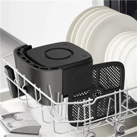 TEFAL Air Fryer , Easy Fry Silence EY551HE0 , Power 1650 W , Capacity 5 L , Gray