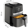 TEFAL Air Fryer , Easy Fry Silence EY551HE0 , Power 1650 W , Capacity 5 L , Gray