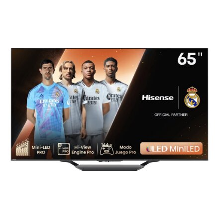 Hisense Mini LED TV , 65U7NQ , 65 , Smart TV , VIDAA Smart OS , 4K UHD , Black