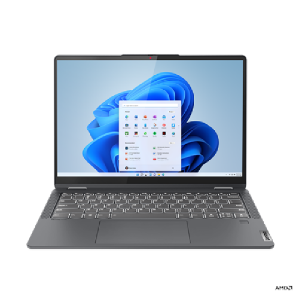 Lenovo IdeaPad Flex 5 14ALC7 Storm Grey 14 IPS Touchscreen WUXGA Glossy AMD Ryzen 5 5 5500U 8 GB Soldered LPDDR4x-4266 SSD 512 GB AMD Radeon Graphics Windows 11 Home 802.11ax Bluetooth version 5.1 Keyboard language Nordic Keyboard backlit Warranty 24 mont