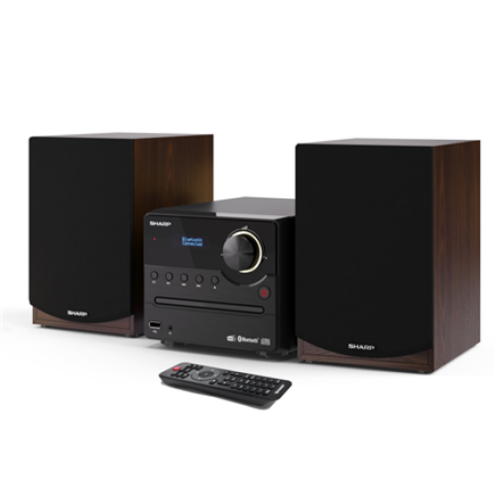 Sharp , Hi-Fi Micro System , XL-B517D(BR) , Brown , USB port , AUX in , Bluetooth , CD player , FM radio , Wireless connection