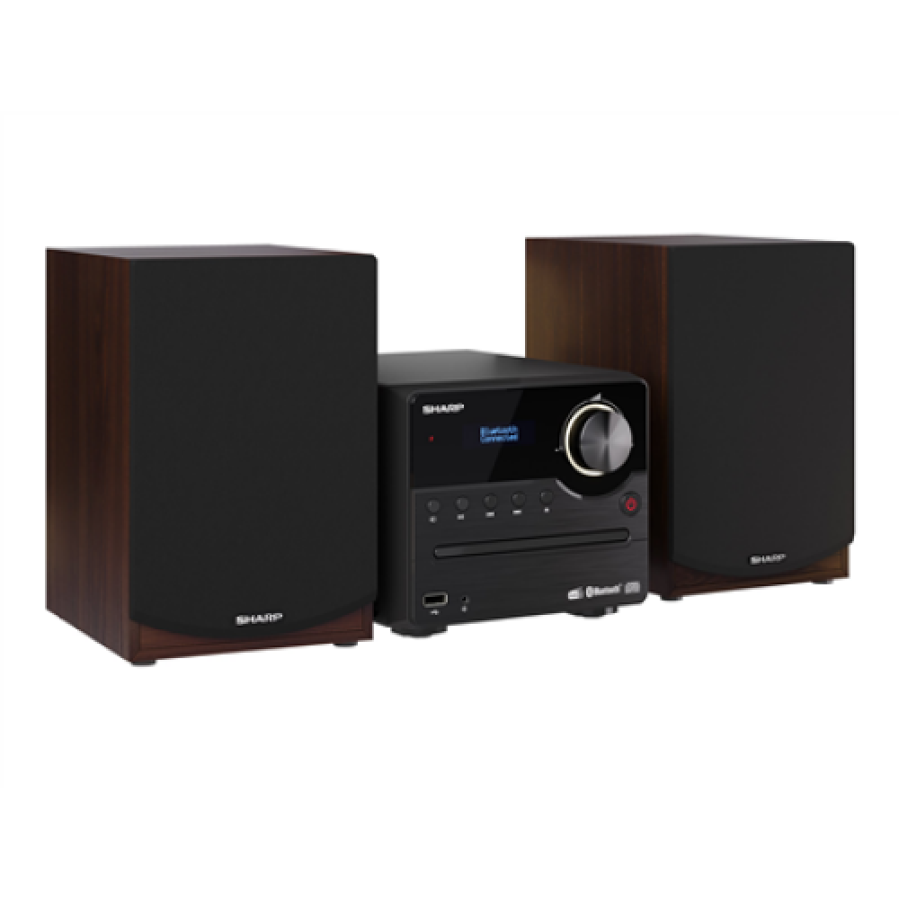 Sharp , Hi-Fi Micro System , XL-B517D(BR) , Brown , USB port , AUX in , Bluetooth , CD player , FM radio , Wireless connection