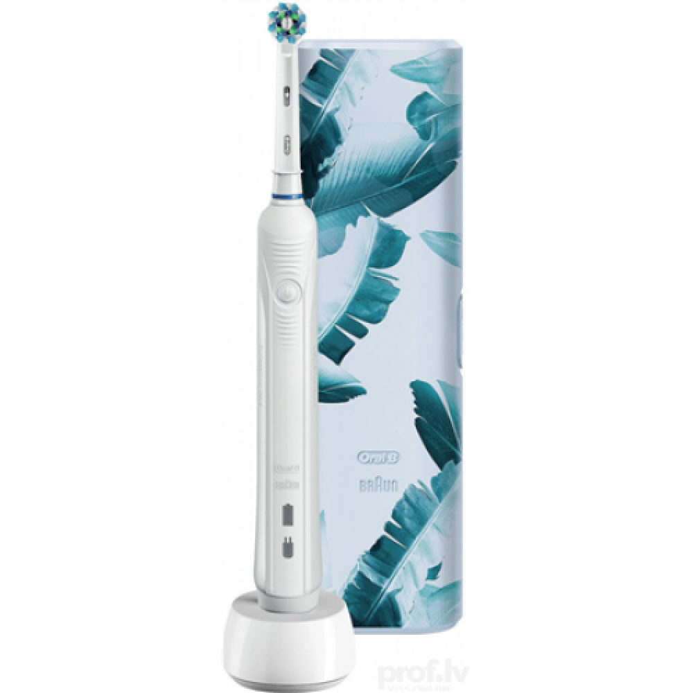 Oral-B Electric Toothbrush Pro1 750 Rechargeable, For adults, Number of brush heads included 1, Number of teeth brushing modes 1, White